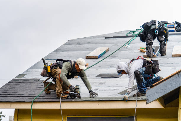 Professional Gutter Installation technician working in Waco, TX